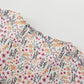 Children's Floral Print Button-Front Ruffle Sleeve Dress - Farnelli