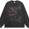 Men's Graphic Long Sleeve T-Shirt - Dark Gray