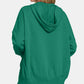 Zenana Half Snap Long Sleeve Hoodie with Kangaroo Pocket - Farnelli