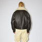 Women’s Dark Brown RAF Aviator Sheepskin Shearling Leather Jacket