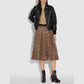 Women’s Black Shearling Aviator Leather Bomber Jacket