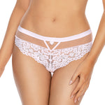 Sheer Lace Thong Panty Torfi White-0