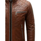 Austin Leather Brown Jacket - Men Leather Jacket Brown