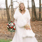Ivory White Fur Shawl (Lilian Wht01)