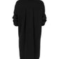Loewe Women Black Satin Shirt Dress