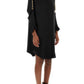 Loewe Women Black Satin Shirt Dress