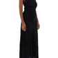 Bottega Veneta Women Black Jersey Long Dress