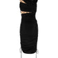 Marine Serre Women Black Stretch Nylon Dress