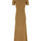 Max Mara Women Camel Silk Blend Europa Dress