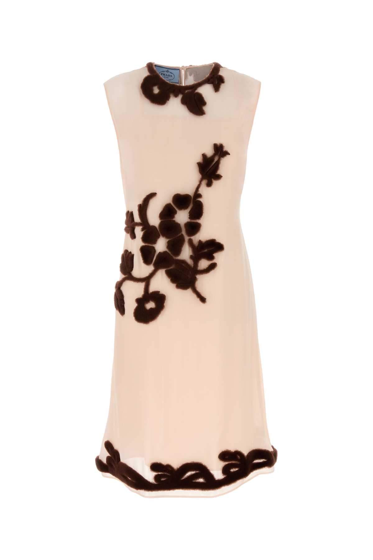 Prada Women Light Pink Georgette Dress