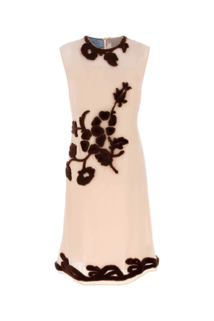 Prada Women Light Pink Georgette Dress