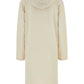 Prada Women Cream Stretch Cotton Sweatshirt Dress