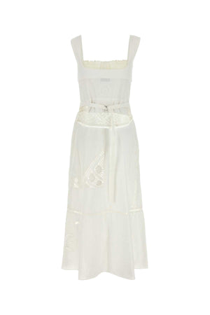Marine Serre Women White Cotton Dress