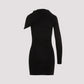 Saint Laurent Viscose Mini Dress Women