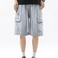 Men's Full Size Wash Drawstring Cargo Shorts Plus Size - Farnelli