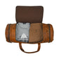 Leather Gym Travel Bag, Round