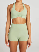 Halter Neck Cami and Shorts Active Set - Farnelli