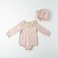 Blush Bloom Romper & Hat Set