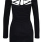 Giuseppe Di Morabito Women Black Jersey Dress With Chain Detail