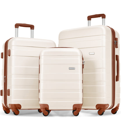 HouseOfZazla premium ABS hardshell hard case luggage set with lightweight durable design