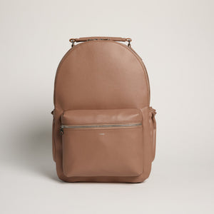 Allégorie Gala Backpack in Dusty Rose with adjustable straps and multiple compartments, stylish and practical for daily use.