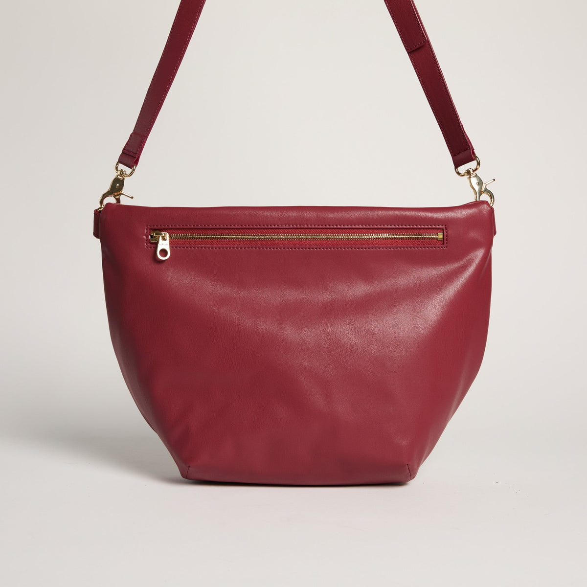 Allégorie Gala Hobo Fanny Bag in wine color with adjustable strap and spacious main compartment, stylish accessory for everyday use.