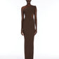 Max Mara Women 'Arda' Brown Long Dress With Cut-Out And One-Shoulder Design In Viscose Blend Woman