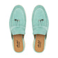 Como Suede Mules in Turquoise