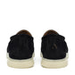 Torino Suede Loafers in Black