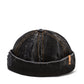 Docker Cap in Black Denim