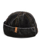 Docker Cap in Black Denim