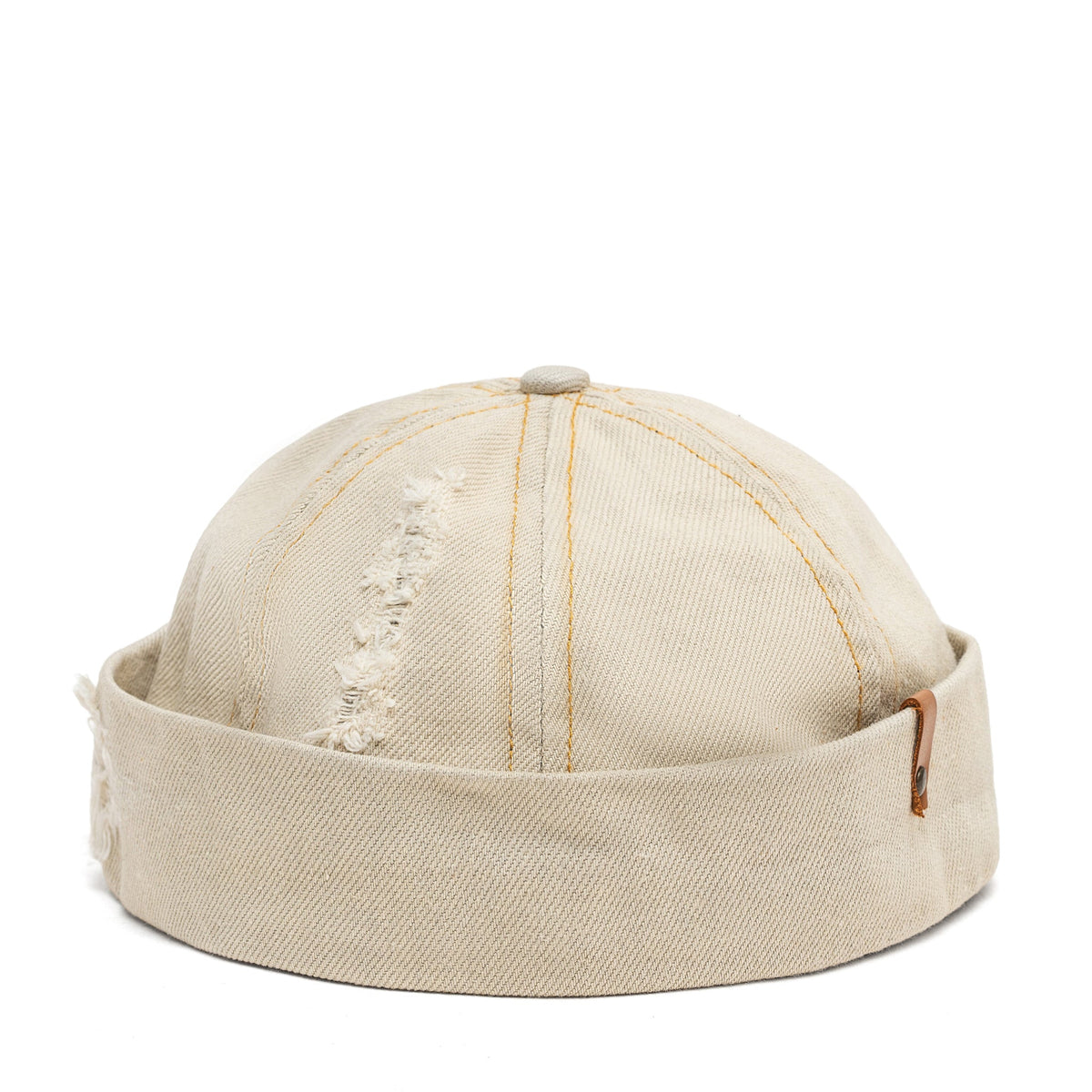 Docker Cap in Sand Denim