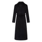 Cambridge Comfort Wraparound Wool Cashmere Coat in Black