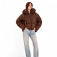 Dark Chocolate Insulated Bio-Down Jacket