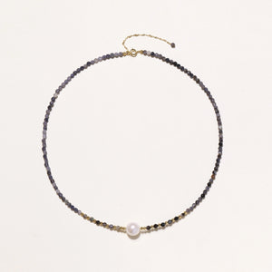 Twilight Pearl Iolite Necklace - Farnelli