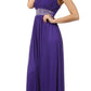 CLEARANCE - Celavie 2095L Long Lavender One Shoulder Gown Chiffon Empire (Size L)