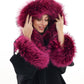 Saga®Furs Silver Fox Cashmere Blend Coat