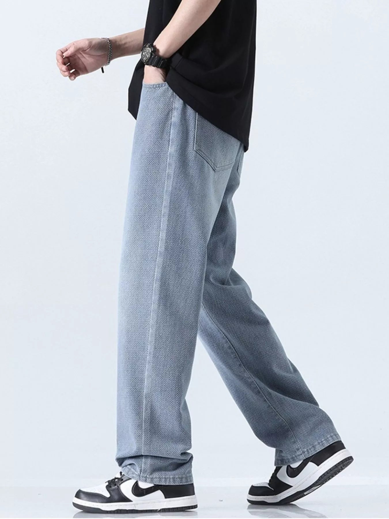 Men's Relaxed Fit Straight Leg Jeans - Farnelli
