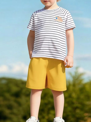 Children's Striped Crew Neck T-Shirt - Farnelli