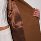 Cambridge Comfort Wraparound Wool Cashmere Coat in Dark Camel