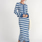Making Waves Crochet Cardi- Blue