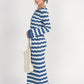 Making Waves Crochet Skirt- Blue