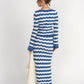 Making Waves Crochet Cardi- Blue
