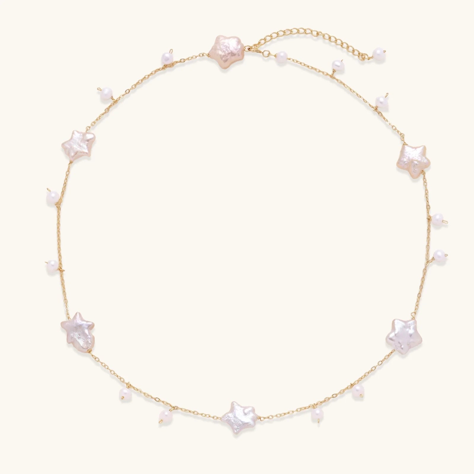 Celestial Pearl Stars Necklace - Farnelli