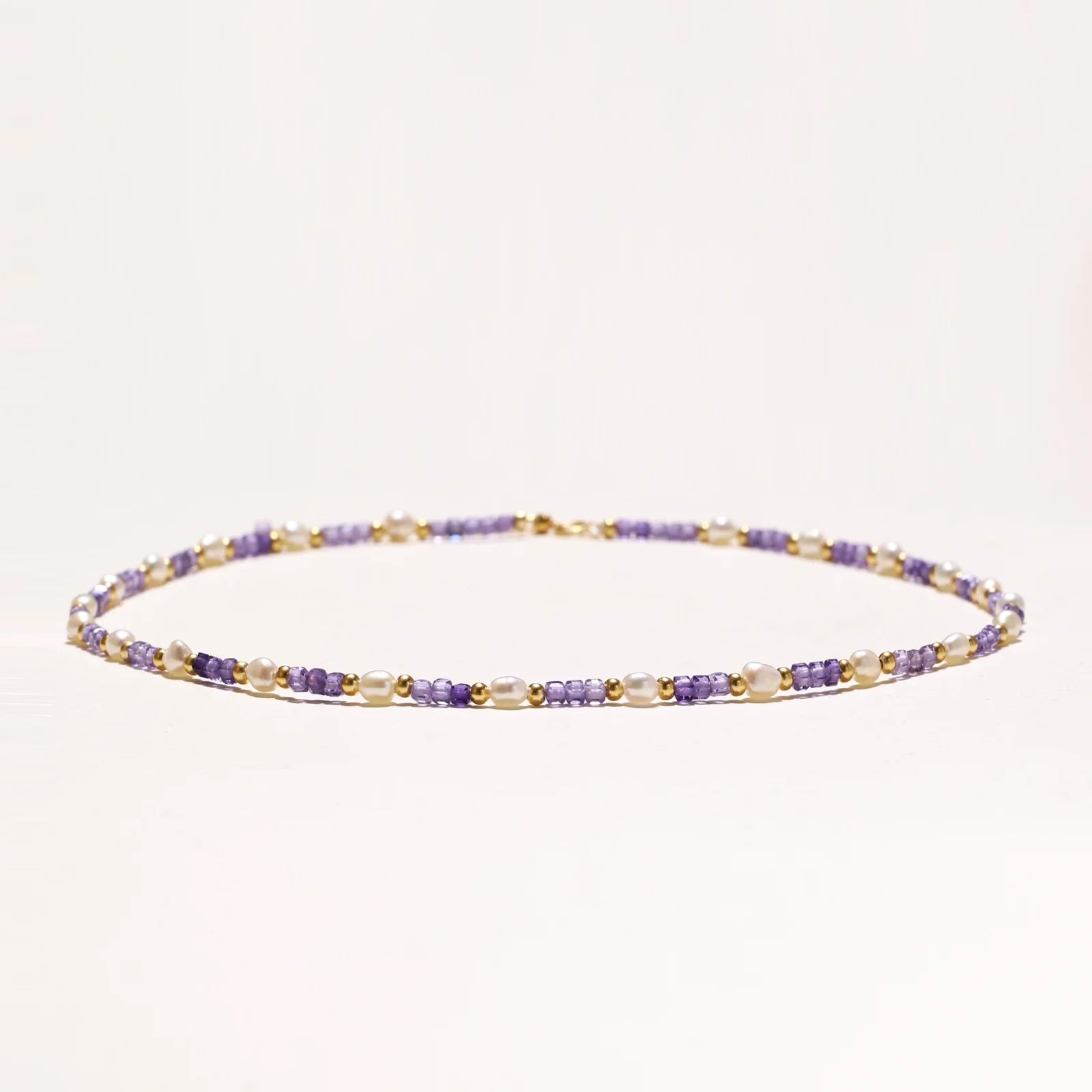 Amethyst Pearl Harmony Necklace - Farnelli