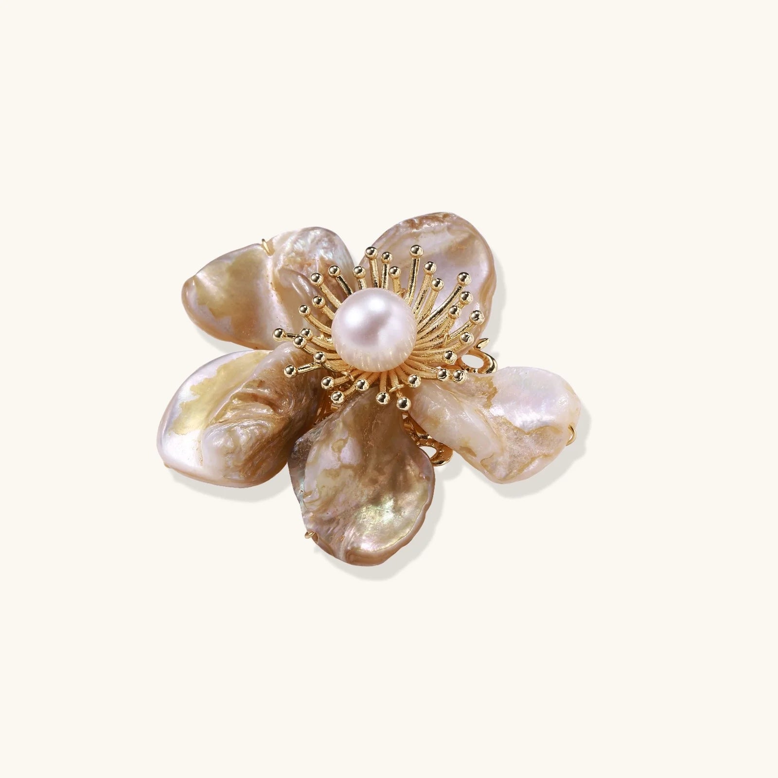 Golden Bloom Pearl Pin - Farnelli