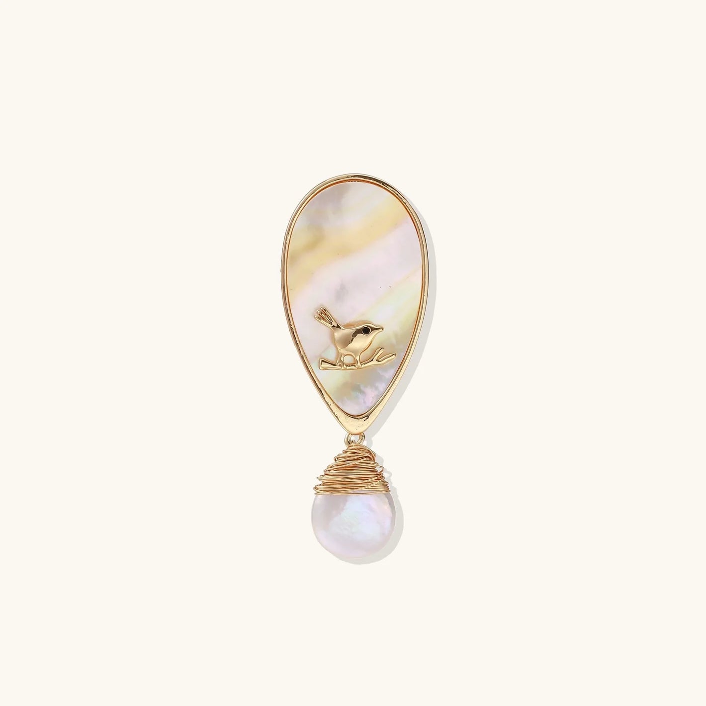 Shell Bird Baroque Pin - Farnelli