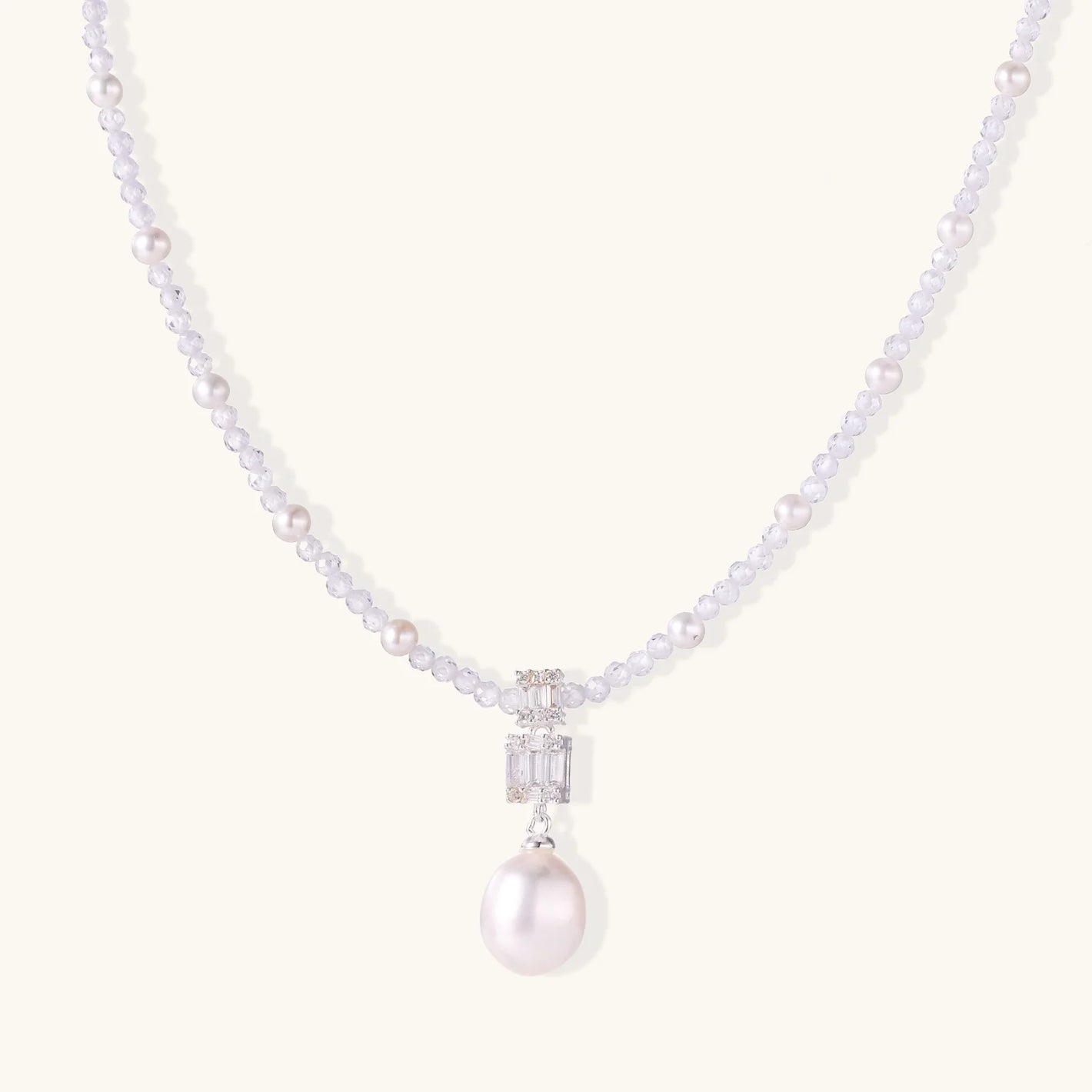 Lavender Dreams Pearl Necklace - Farnelli