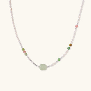Jade Garden Pearl Necklace - Farnelli