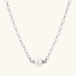 Luna Pearl Chain Necklace - Farnelli